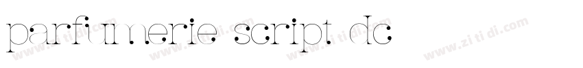 parfumerie script dc字体转换